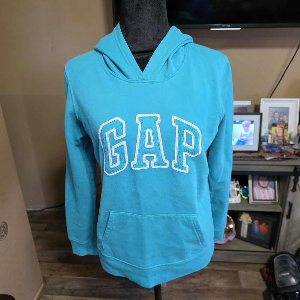 GAP Women's Blue Hoodie Sweater